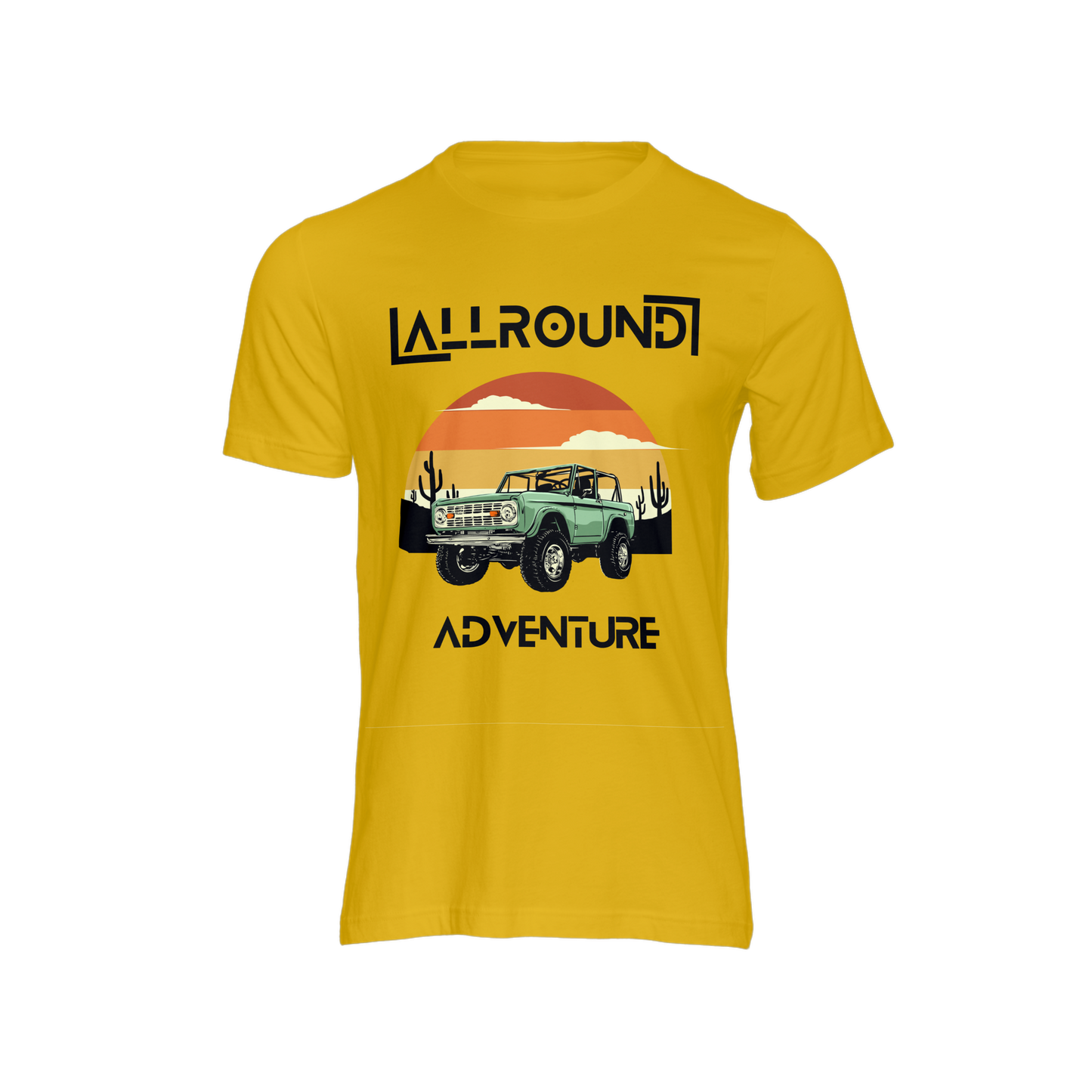 Allround Adventure Unisex Tshirt (Mustard Yellow )