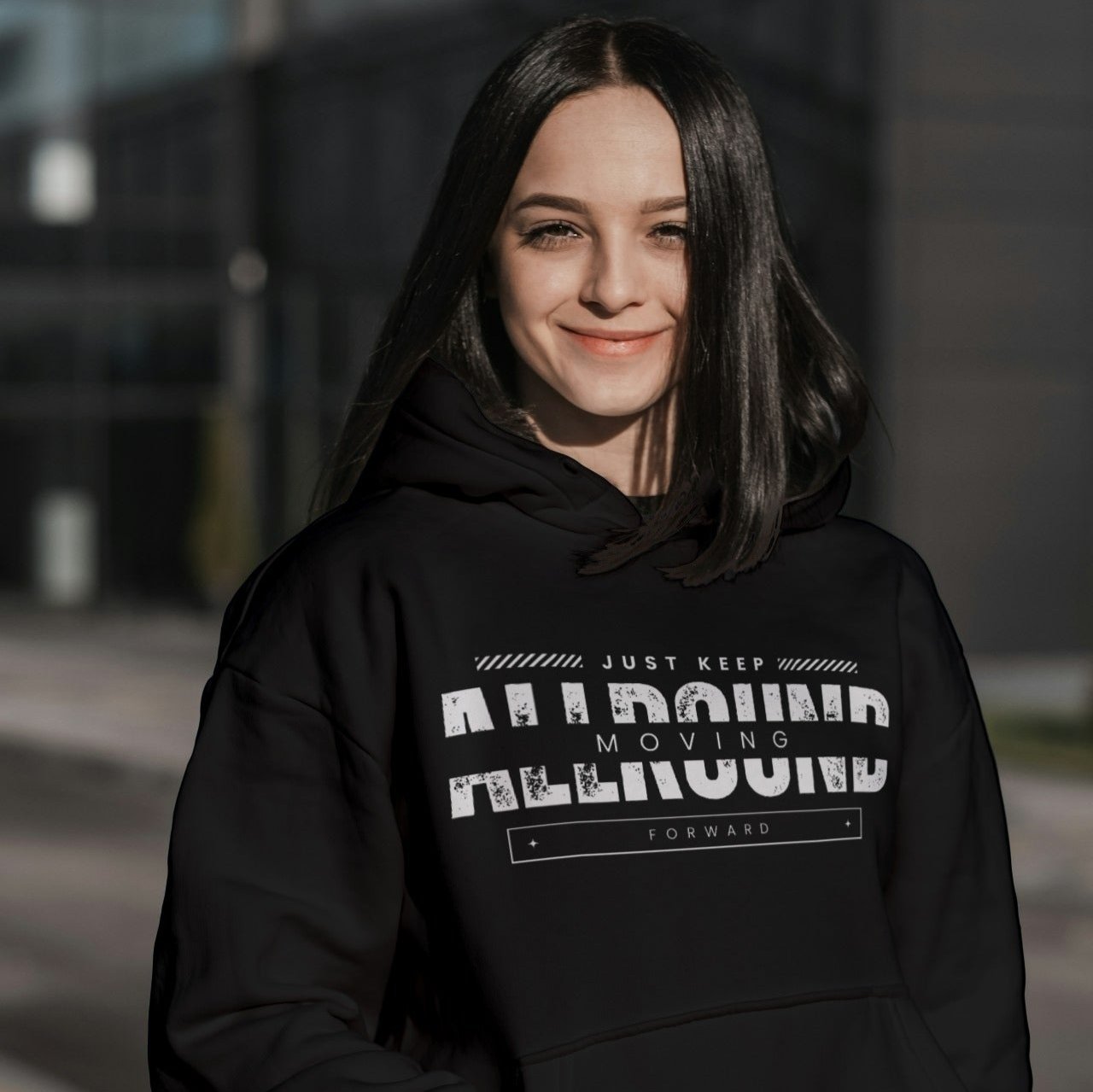 Just keep moving forward Hoodie - 350GSM 100% COTTON UNISEX HOODIES